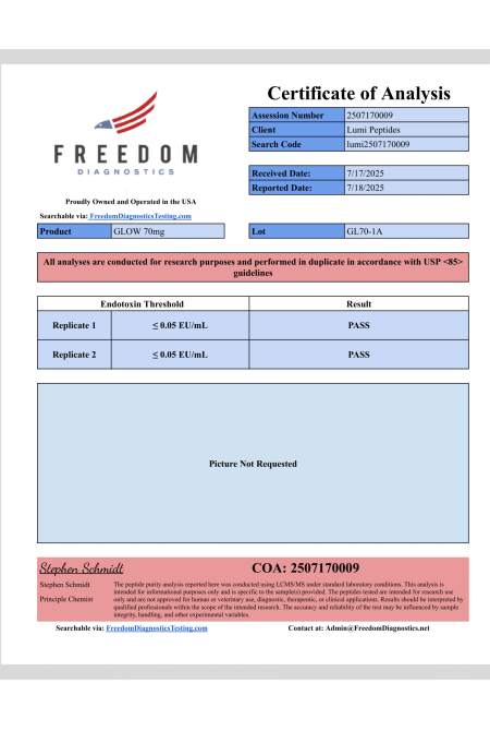 Lumi Peptides GLOW GL70-1A Endotoxin